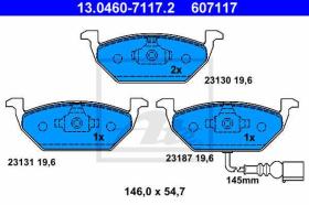 ATE 607117 - PASTILLA FRENO AUDI A2(-5)