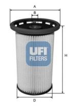 UFI 2603800 - FILTRO CARBURANTE AUDI A3-SEAT LEON