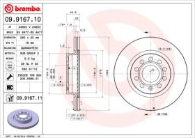 BREMBO 09916710 - DISCO FRENO DELANTERO GRUPO VAG