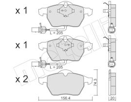 METELLI 2203140 - JGO. PASTILLAS DE FRENO