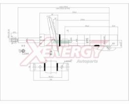 AP XENERGY X831334 - AMORTIGUADOR RENAULT SCENIC II ANT GAS