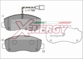 AP XENERGY X41179 - PASTILLAS NISSAN NV400 2.3 DCI ANT