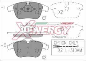 AP XENERGY X41205 - PASTILLAS CITROEN C5 1.8 16V. 2.0 16V. 2.0 HDI. 1.6 HDI 02/0