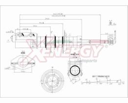 AP XENERGY X600631 - AMORTIGUADOR FIAT PANDA 4WD (141) LANCIA Y10 (156) ANT OIL