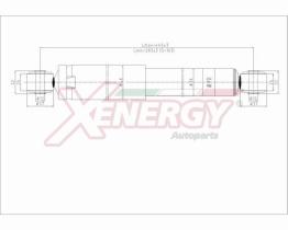 AP XENERGY X478343 - AMORTIGUADOR CHEVROLET MATIZ. SPARK POS GAS