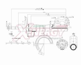 AP XENERGY X852339 - AMORTIGUADOR MERCEDES CLASSE A W169 ANT GAS