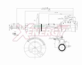 AP XENERGY X739339 - AMORTIGUADOR FIAT PANDA II 4WD (169) ANT (DX) GAS