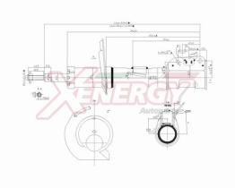 AP XENERGY X740339 - AMORTIGUADOR FIAT PANDA II 4WD (169) ANT (SX) GAS