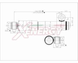 AP XENERGY X210341 - AMORTIGUADOR FIAT PANDA 4WD (141) LANCIA Y10 (156) POS GAS