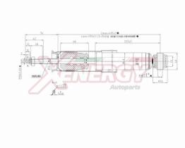 AP XENERGY X340553 - AMORTIGUADOR MERCEDES CLASSE A W169 POS GAS