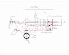 AP XENERGY X807332 - AMORTIGUADOR CITROEN C1. PEUGEOT 107. TOYOTA AYGO ANT GAS