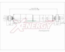 AP XENERGY X035348 - AMORTIGUADOR LANCIA YPSILON (312)-FIAT PANDA (312) POS GAS