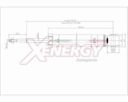 AP XENERGY X289343 - AMORTIGUADOR RENAULT CLIO II POS GAS