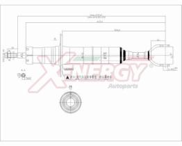 AP XENERGY X844341 - AMORTIGUADOR AUDI A6 VOLKSWAGEN PASSAT SKODA SUPERB ANT GAS