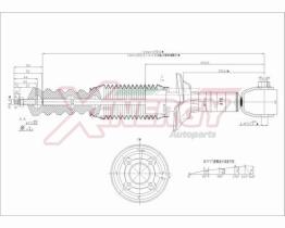 AP XENERGY X712341 - AMORTIGUADOR FORD FIESTA IV POS GAS