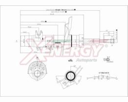 AP XENERGY X998222 - AMORTIGUADOR PEUGEOT 208 ANT (SX) GAS