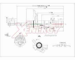 AP XENERGY X998221 - AMORTIGUADOR PEUGEOT 208 ANT (DX) GAS