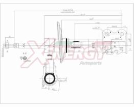 AP XENERGY X745333 - AMORTIGUADOR TOYOTA YARIS II, III ANT (DX) GAS