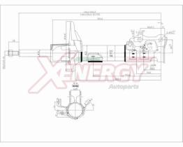 AP XENERGY X731338 - AMORTIGUADOR FORD FIESTA VI ANT (DX) GAS