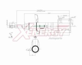 AP XENERGY X846334 - AMORTIGUADOR OPEL ASTRA G SW ANT (DX) GAS