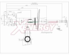 AP XENERGY X746333 - AMORTIGUADOR TOYOTA YARIS II, III ANT (SX) GAS