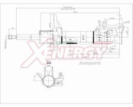 AP XENERGY X732338 - AMORTIGUADOR FORD FIESTA VI ANT (SX)  GAS