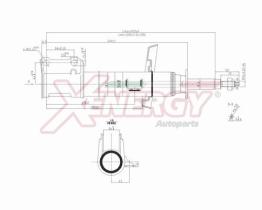 AP XENERGY X847334 - AMORTIGUADOR OPEL ASTRA G SW ANT (SX) GAS