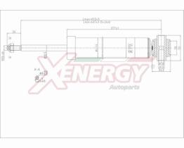 AP XENERGY X066349 - AMORTIGUADOR PEUGEOT 308 BERLINA POS GAS