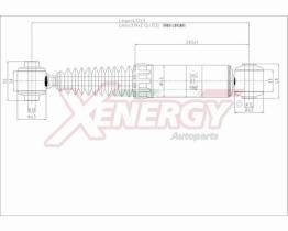 AP XENERGY X019349 - AMORTIGUADOR PEUGEOT 208 POS GAS