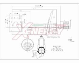 AP XENERGY X733338 - AMORTIGUADOR CITROEN BERLINGO ANT (DX) GAS