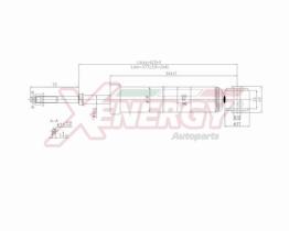 AP XENERGY X809343 - AMORTIGUADOR TOYOTA YARIS II, III POS GAS