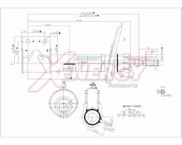 AP XENERGY X734338 - AMORTIGUADOR CITROEN BERLINGO ANT (SX)  GAS