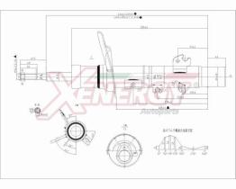 AP XENERGY X709339 - AMORTIGUADOR PEUGEOT 207 ANT (DX) GAS