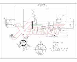 AP XENERGY X710339 - AMORTIGUADOR PEUGEOT 207 ANT (SX) GAS