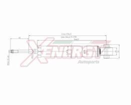 AP XENERGY X423343 - AMORTIGUADOR CHEVROLET KALOS POS GAS