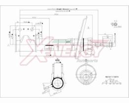 AP XENERGY X768333 - AMORTIGUADOR PEUGEOT 308 BERLINA. SW ANT (DX) GAS