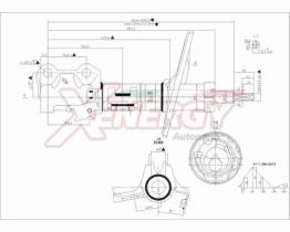 AP XENERGY X032339 - AMORTIGUADOR TOYOTA RAV 4 ANT (SX) GAS