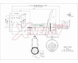 AP XENERGY X769333 - AMORTIGUADOR PEUGEOT 308 BERLINA. SW ANT (SX) GAS