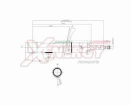 AP XENERGY X839333 - AMORTIGUADOR CITROEN ZX XSARA ANT (SX)  GAS