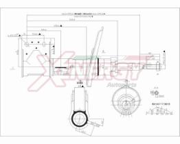 AP XENERGY X829339 - AMORTIGUADOR PEUGEOT 3008 ANT (SX) GAS