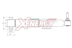 AP XENERGY X703344 - AMORTIGUADOR RENAULT MEGANE III POS GAS