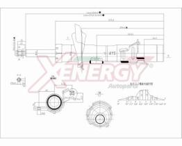 AP XENERGY X008172 - AMORTIGUADOR FORD FOCUS III SW ANT (DX) GAS