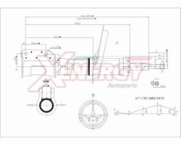 AP XENERGY X849334 - AMORTIGUADOR FIAT BRAVO,BRAVA (182) ANT GAS