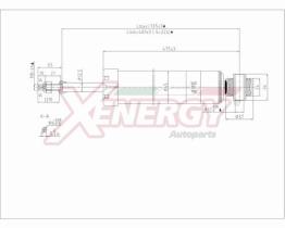 AP XENERGY X194349 - AMORTIGUADOR FORD FOCUS III POS GAS