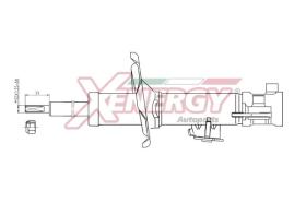 AP XENERGY X015331 - AMORTIGUADOR NISSAN PRIMERA GAS ANT SX