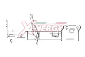 AP XENERGY X024338 - AMORTIGUADOR HYUNDAI I30 GAS ANT DX