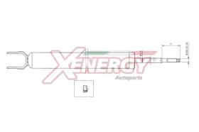 AP XENERGY X084349 - AMORTIGUADOR HYUNDAI I30-KIA CEE'D, PRO CEE'D GAS POS