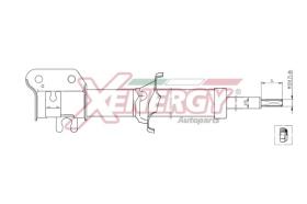 AP XENERGY X101332 - AMORTIGUADOR DAEWOO MATIX GAS ANT SX