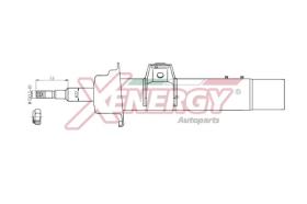 AP XENERGY X270339 - AMORTIGUADOR BMW SERIE 1 (E90, E91, E92, E93) GAS ANT SX