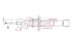 AP XENERGY X274343 - AMORTIGUADOR SEAT CORDOBA, IBIZA II-VW GOLF II, JETTA, POLO,